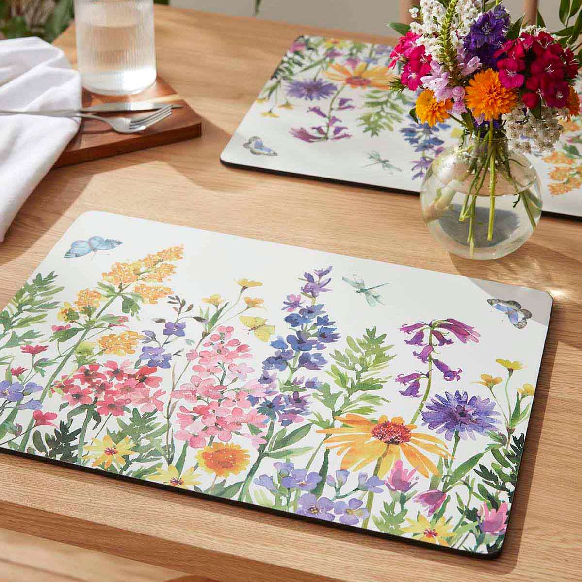 Wildflowers Set of 4 Large Placemats image number null